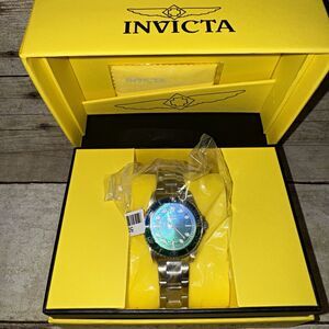 Invicta Pro Diver Womens Blue/Green Dial Quartz Diver Watch 100m SS Box “Beauty”